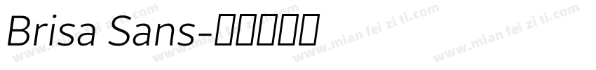 Brisa Sans字体转换